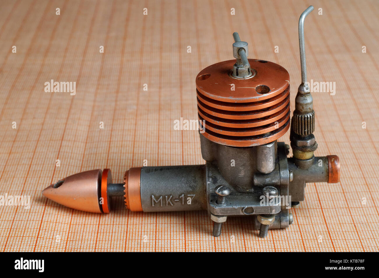 Nitro Miniatur Motor für ferngesteuerten Modelle Stockfoto