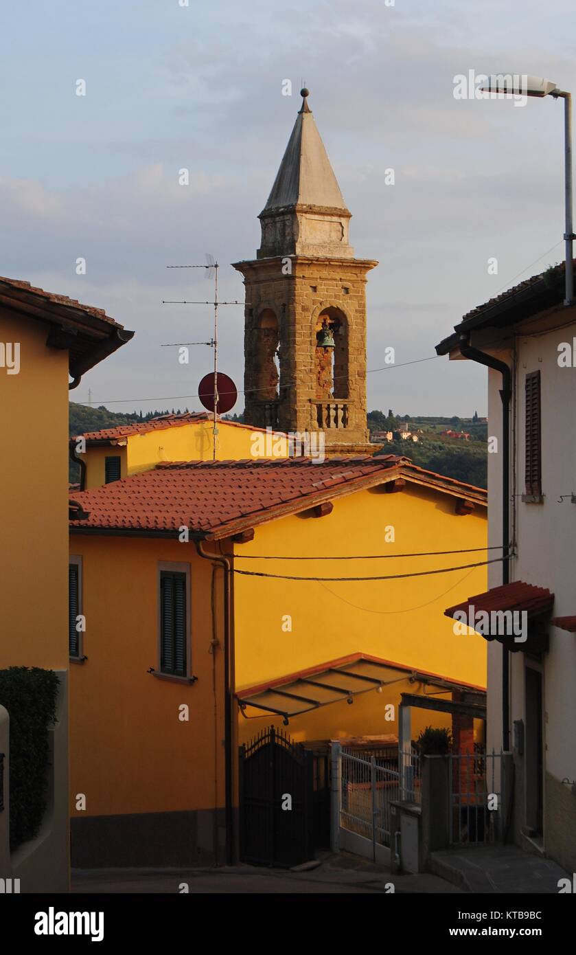 Kirche in Poggio Alla Malva in der Toskana Stockfoto