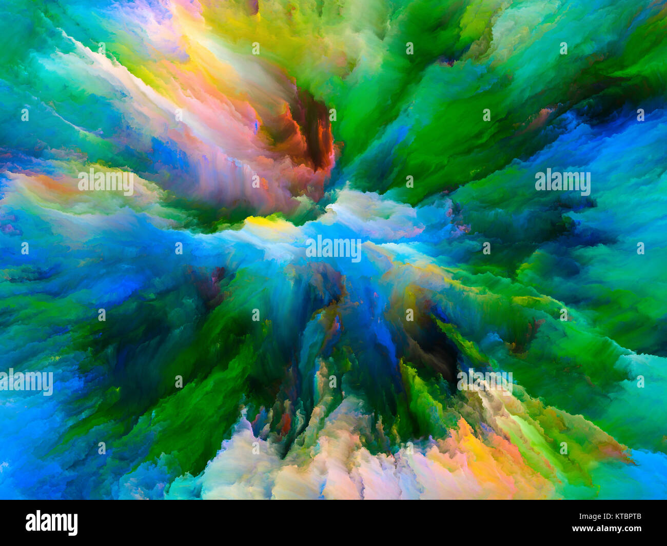Computing surreale Farbe Stockfoto