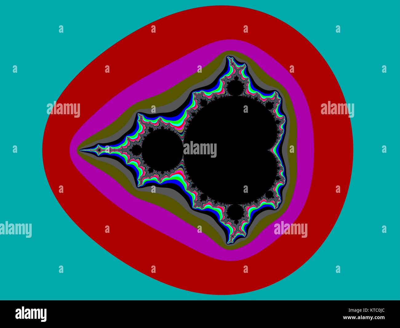 Farbe Fractal-hintergrund Stockfoto