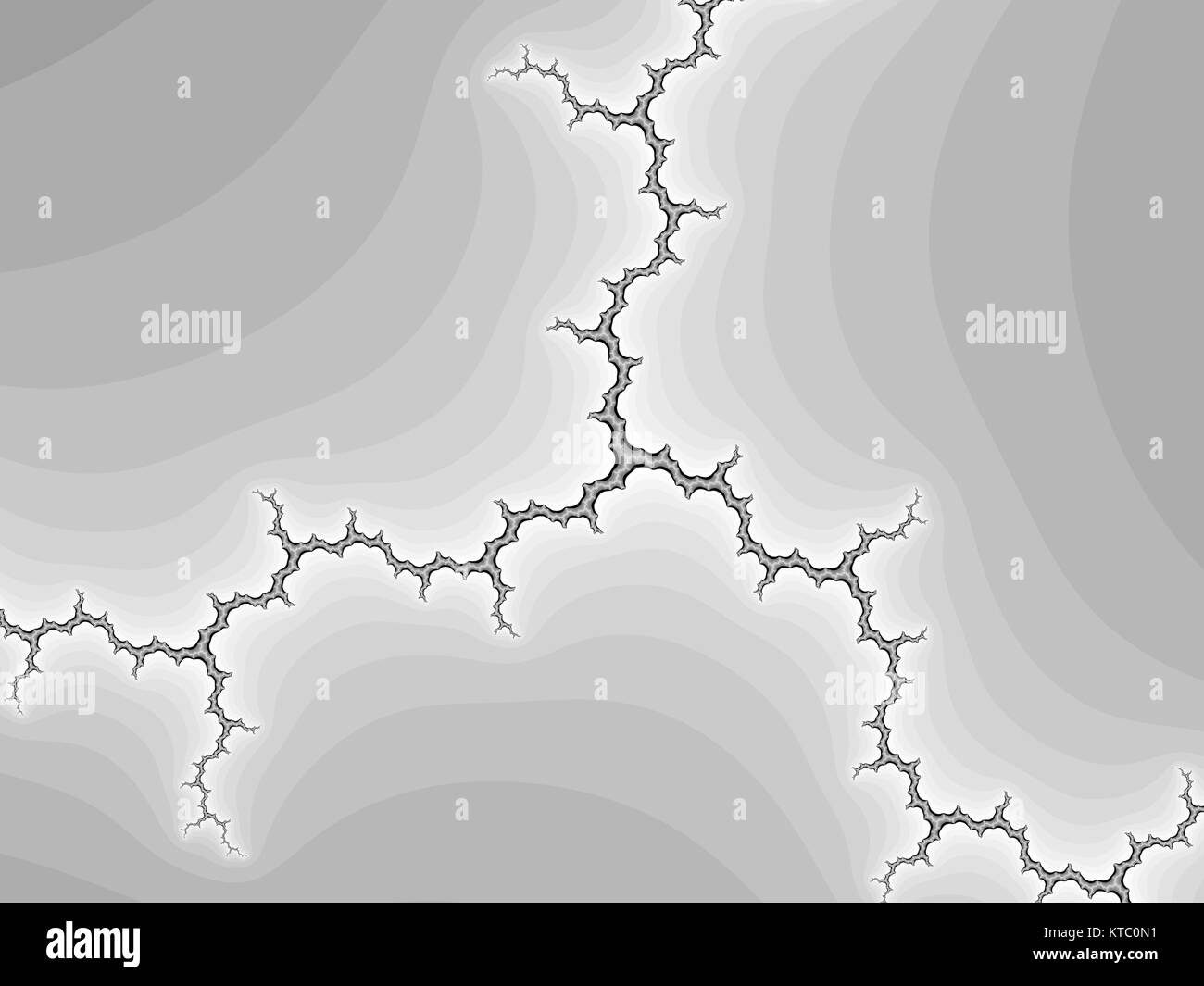 Graustufen Fractal-hintergrund Stockfoto