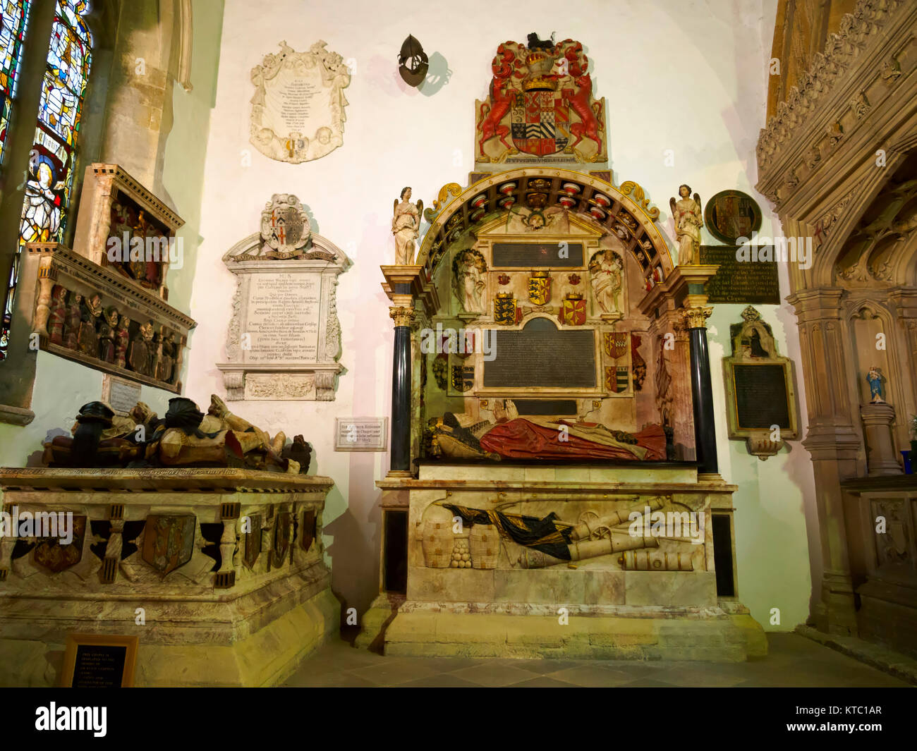 Clopton Kapelle, Kirche der Heiligen Dreifaltigkeit, Stratford-upon-Avon Stockfoto