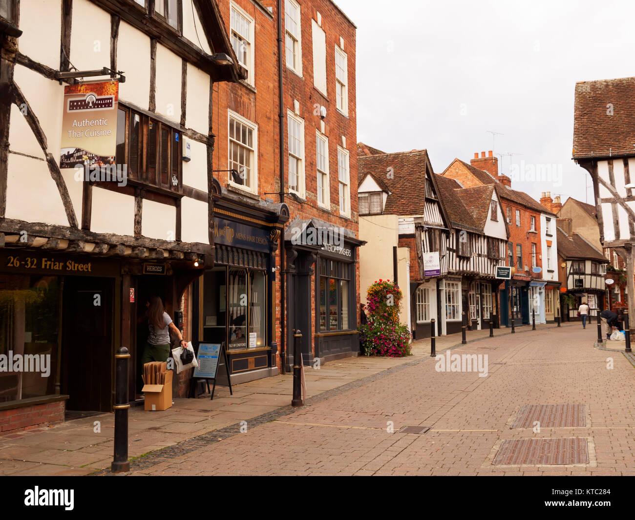 Friar Street, Worcester, England Stockfoto