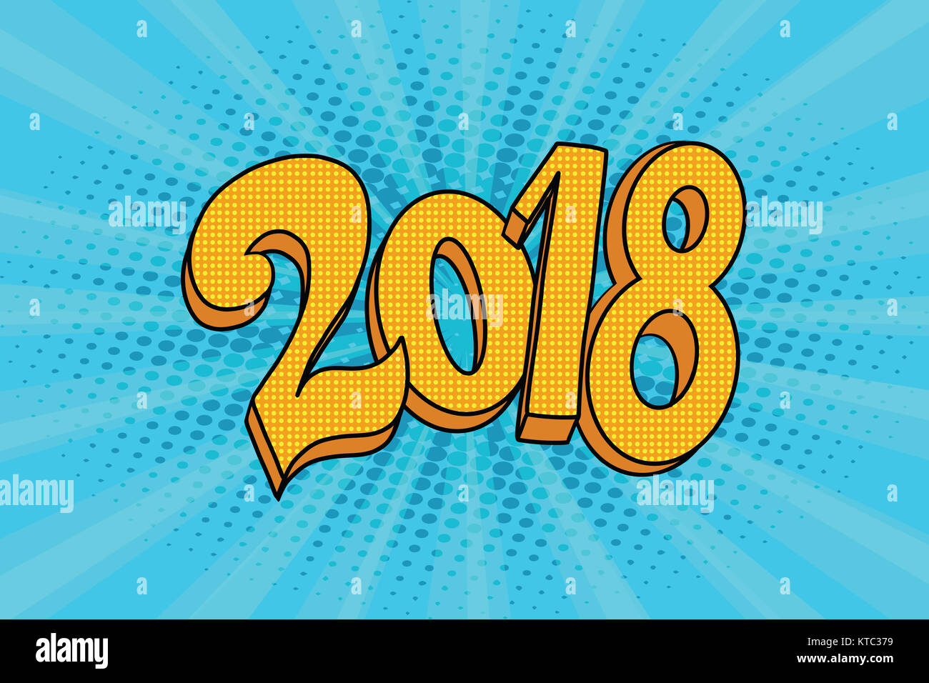 2018 zwei tausend achtzehn Jahr Stockfoto