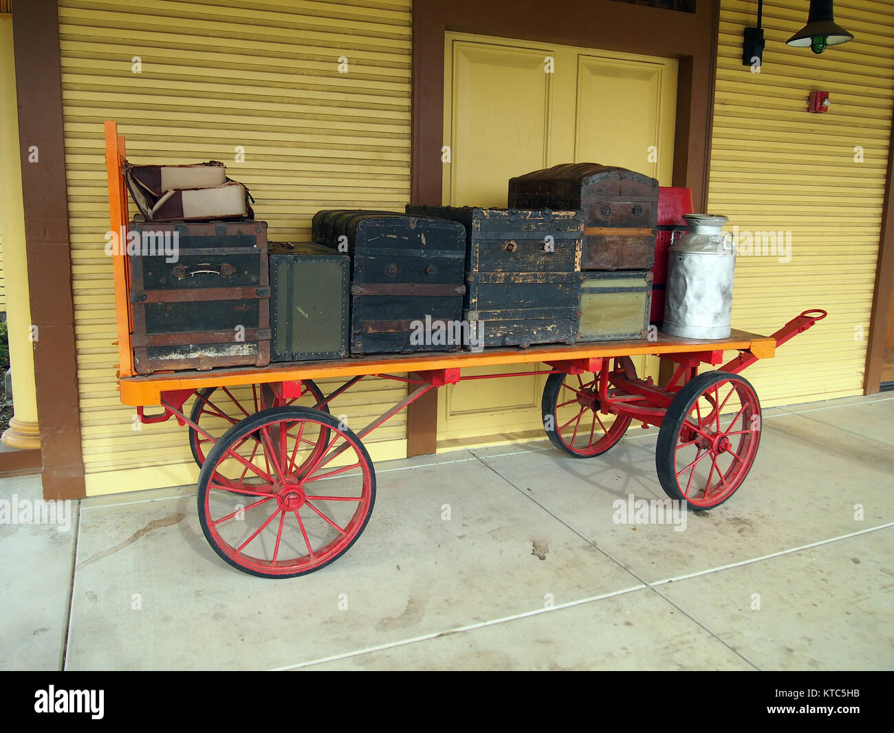 Gepäckwagen, Niles, Kalifornien Stockfoto