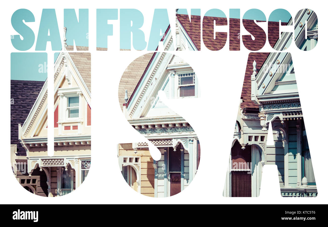 Alamo Square, San Francisco, USA Stockfoto