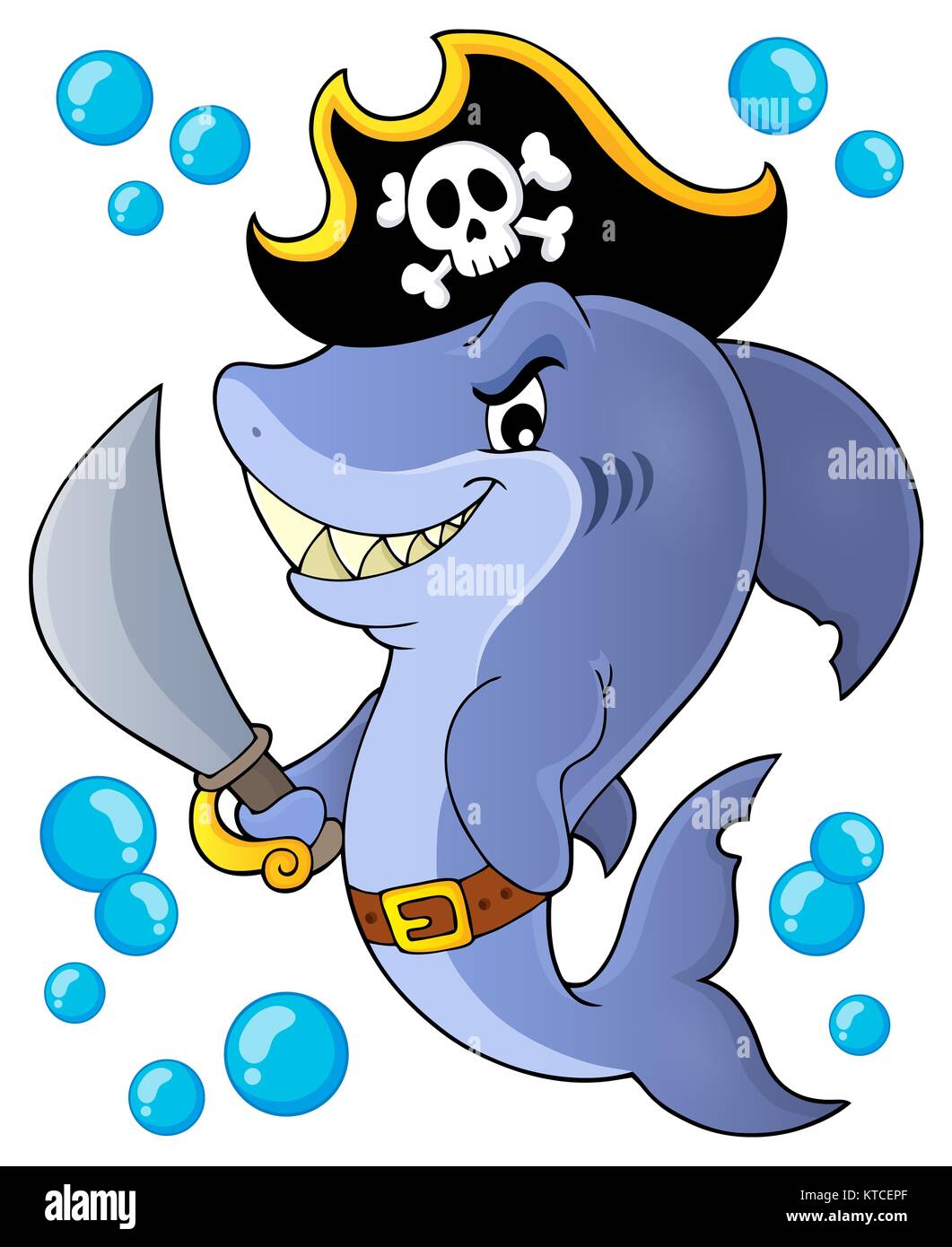 Pirate shark Thema Bild 1 Stockfoto