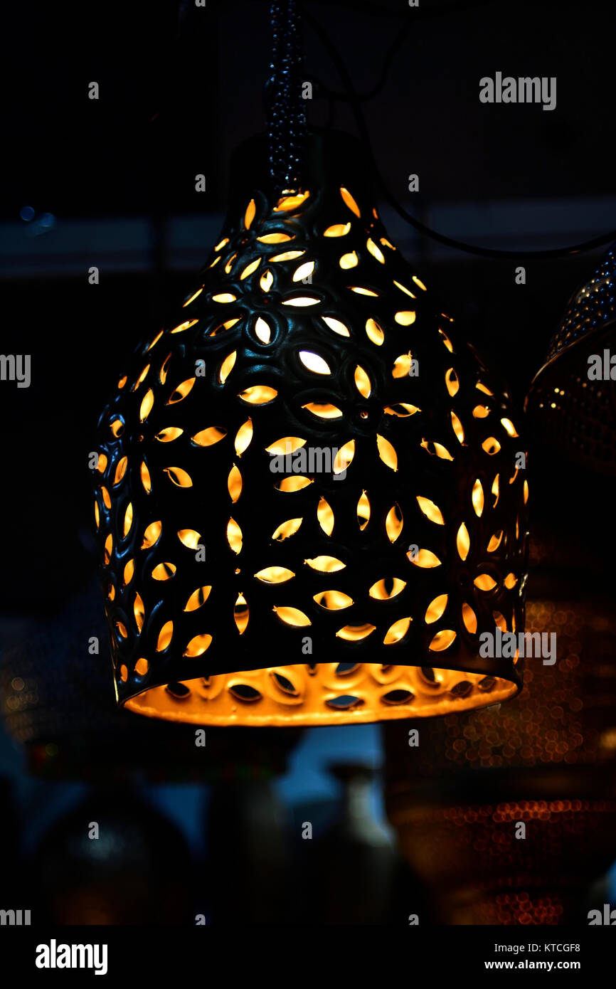 Phantastische Nacht Lampe Stockfoto