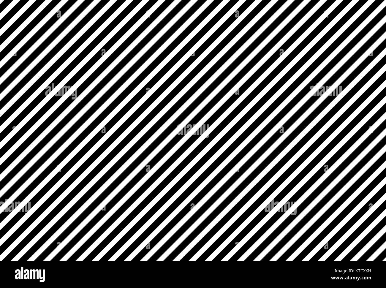 Diagonale Streifen Schwarz und Weiß Stockfoto