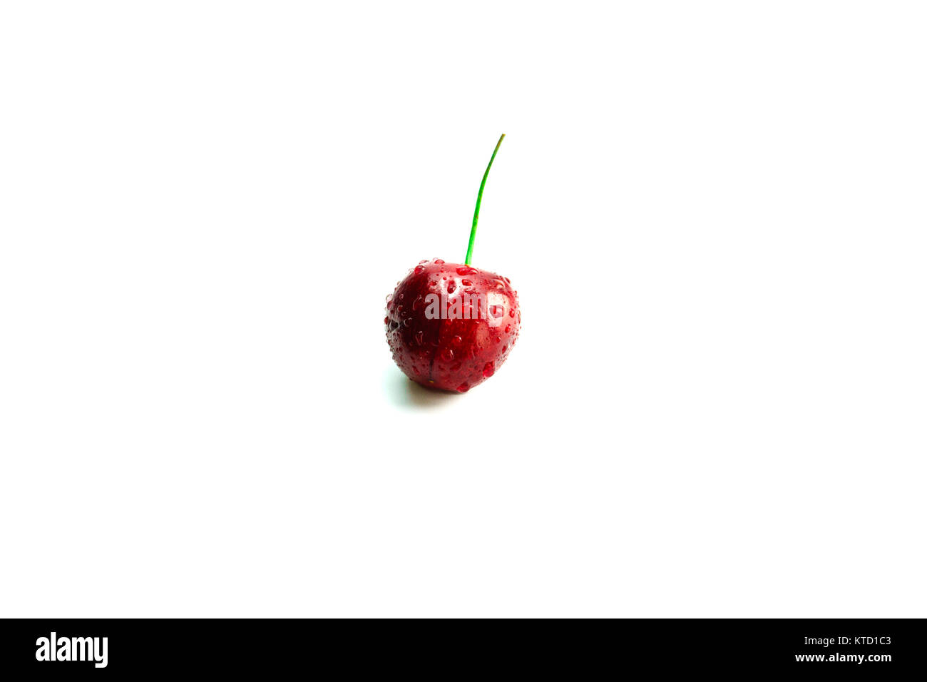 Cherry isoliert auf weißem Hintergrund Stockfoto