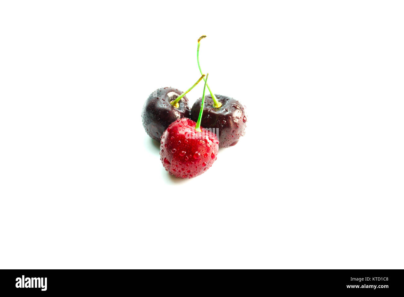 Cherry isoliert auf weißem Hintergrund Stockfoto