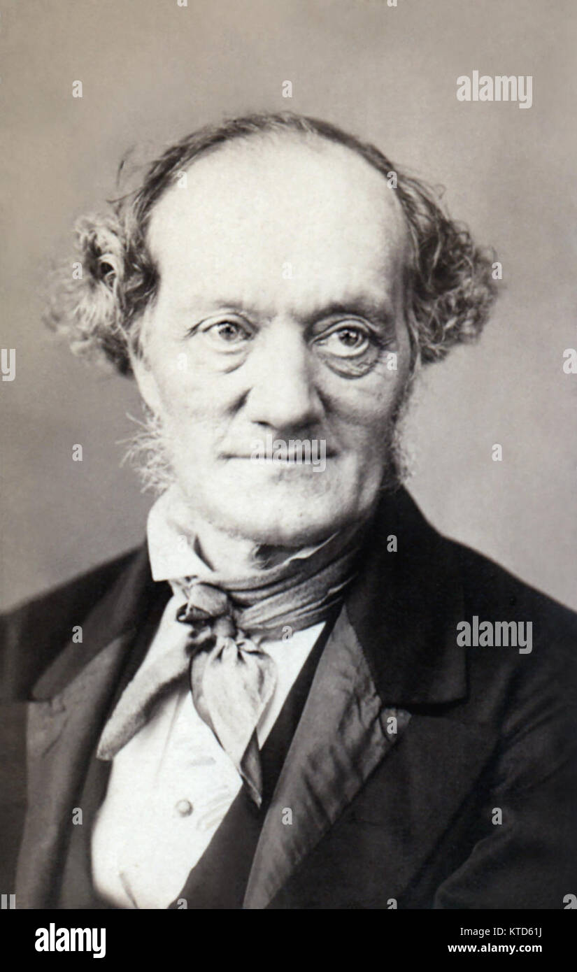 Sir Richard Owen KCB FRMS FRS (1804-1892) in einem Porträt von 1860. Stockfoto
