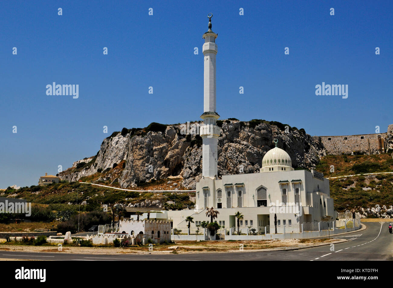 Ibrahim-al-Ibrahim Moschee, die König Fahd Bin Abdulaziz al-Saud Moschee in Gibraltar Stockfoto