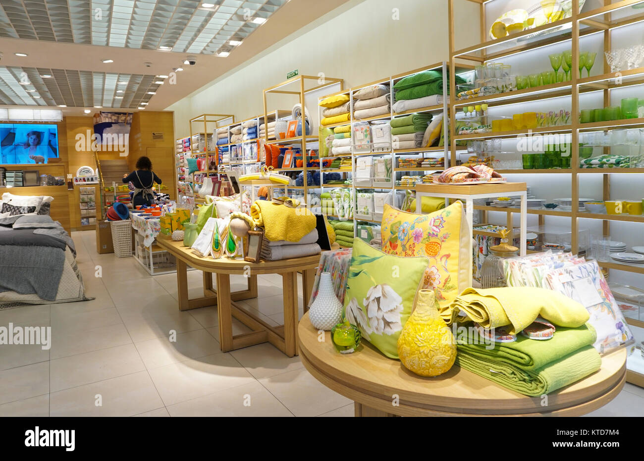 Zara Home Store in der Antara Polanco Shopping Mall im wohlhabenden Viertel Polanco Mexico City, Mexiko Stockfoto