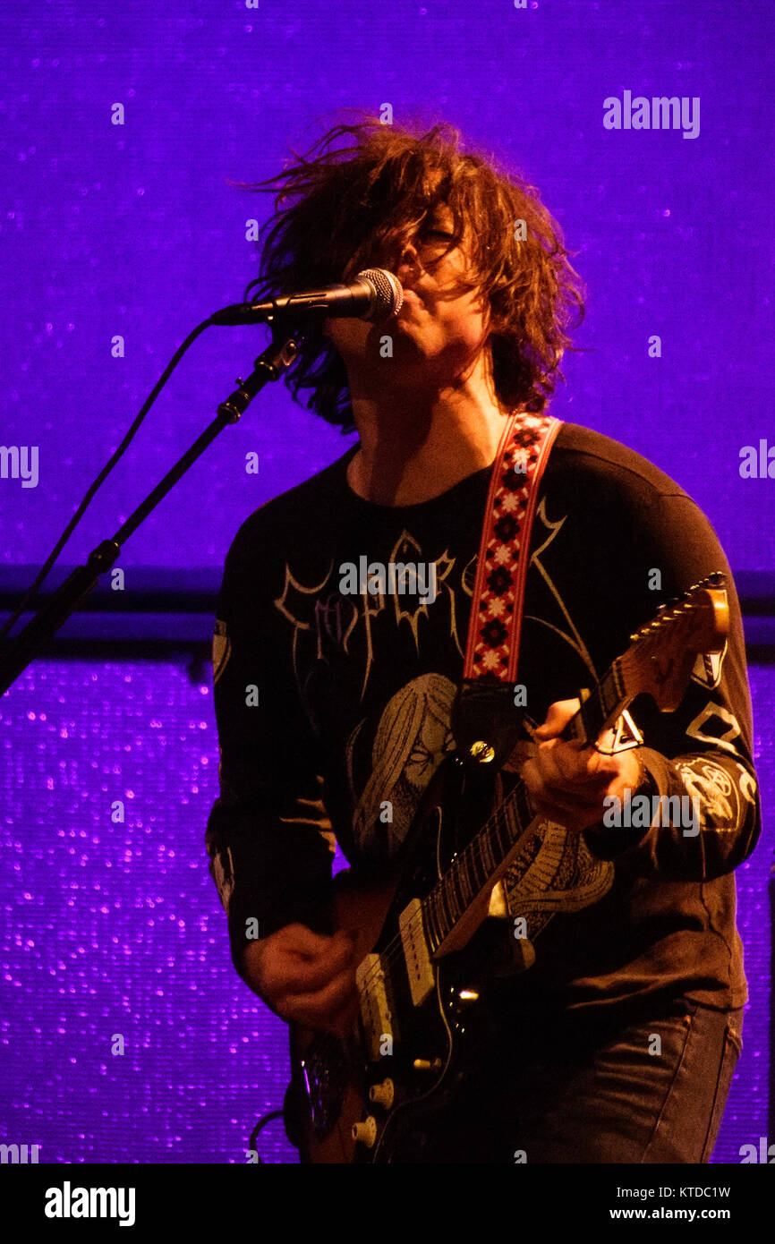 Der amerikanische Sänger, Songwriter und Musiker Ryan Adams führt ein Live Konzert in Sentrum Scene in Oslo. Norwegen, 09.03 2015. Stockfoto