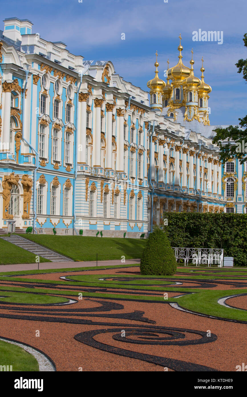 Catherine's Palace, Zarskoje Selo, Puschkin, UNESCO-Weltkulturerbe, Russland Stockfoto