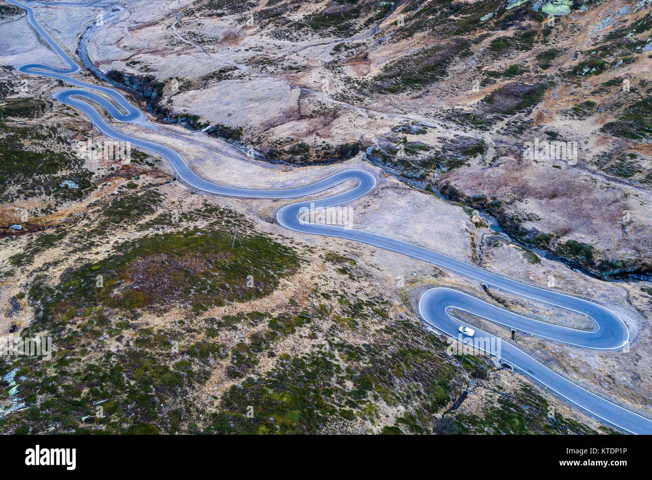 Schweiz, Kanton Graubünden, Schweizer Alpen, San Bernardino Pass, Passo del San Bernardino Stockfoto