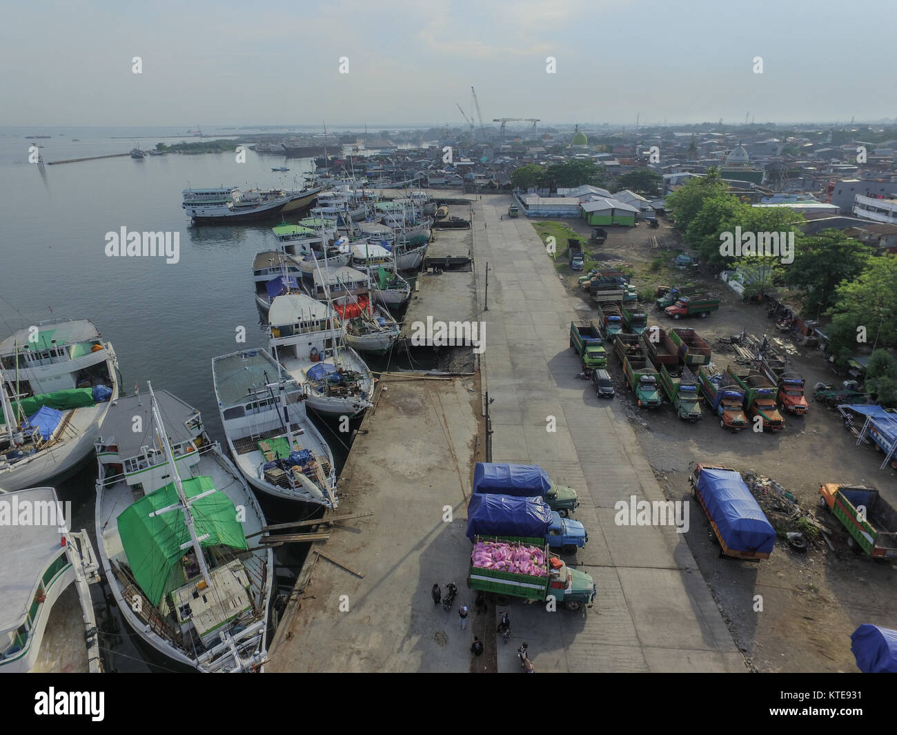 Paotere Hafen Makassar Stockfoto