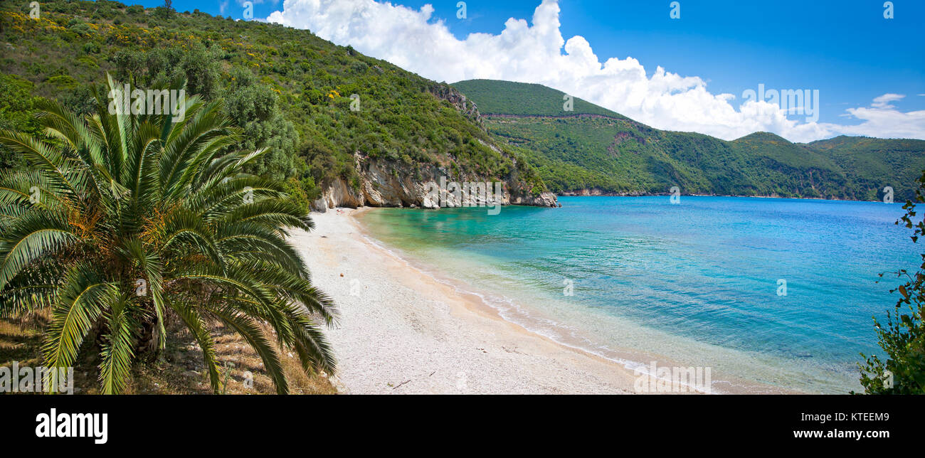 Schöne Ag. Giannakis Beach in der Nähe von Parga, Griechenland. Stockfoto