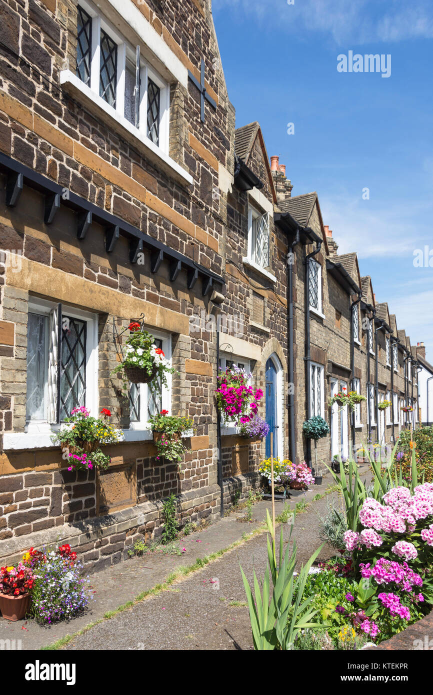 Wilkes Armenhäuser, North Street, Leighton Buzzard, Bedfordshire, England, Vereinigtes Königreich Stockfoto