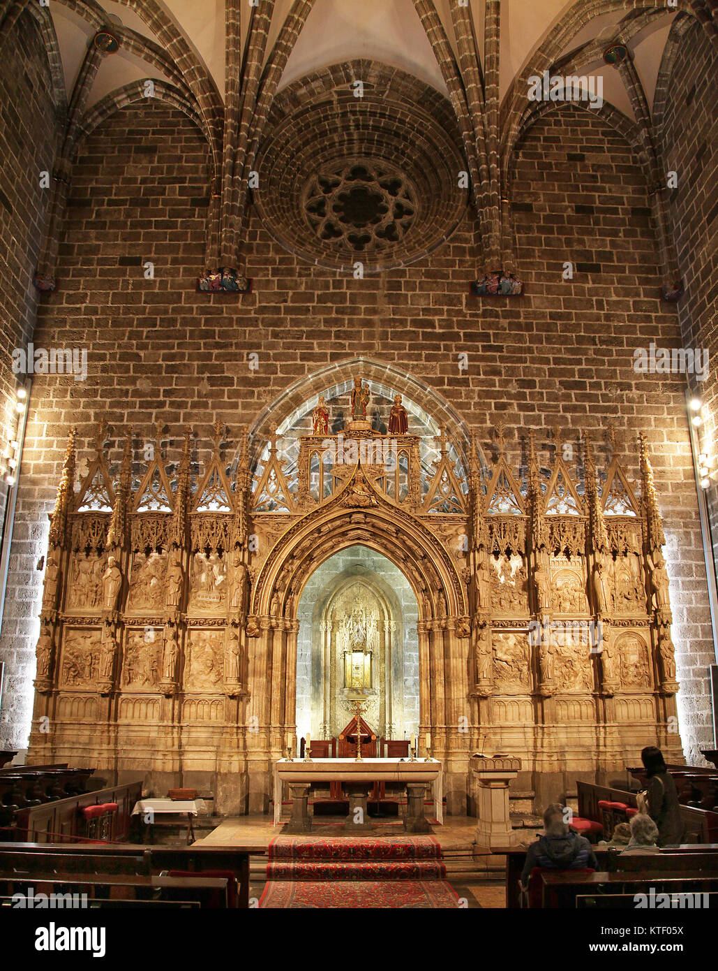 Die Kathedrale von Valencia und der Heilige Gral. Heiligen Kelch Kapelle. Basilika. Valencia Spanien Stockfoto