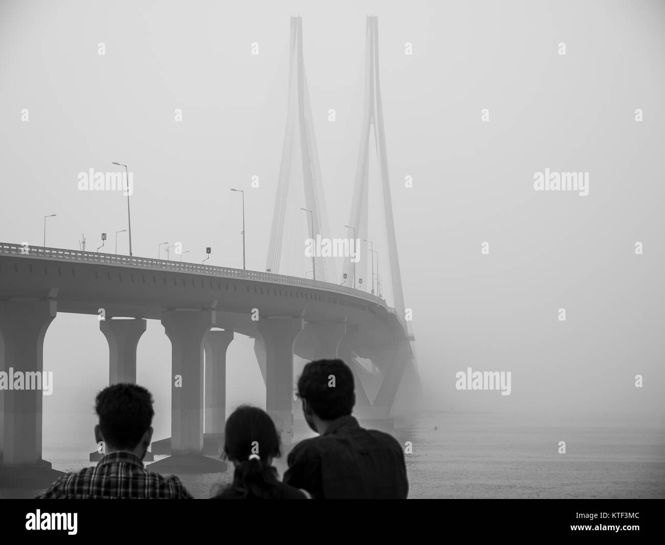 Bandra-Worli Sea Link Bridge Stockfoto