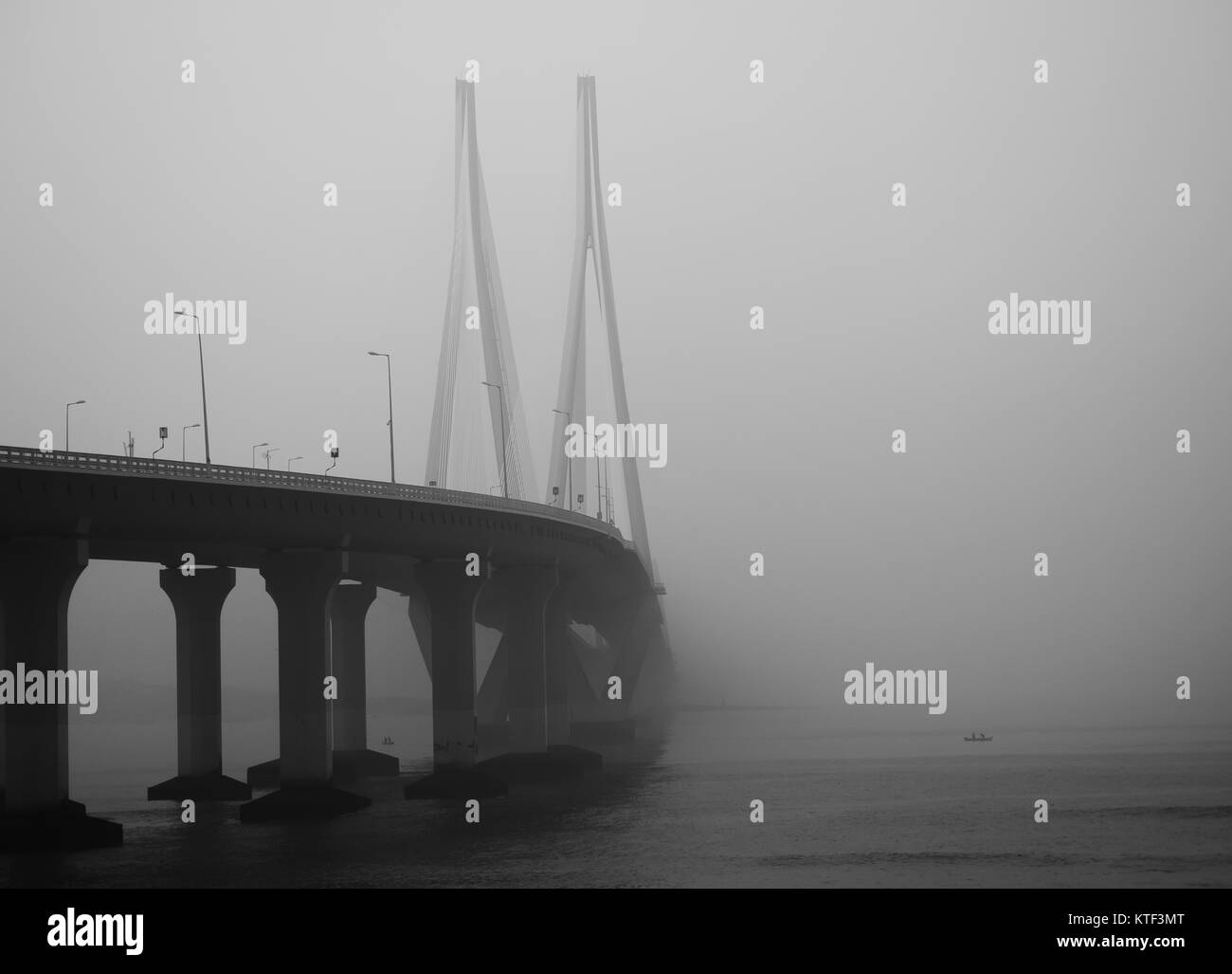 Bandra-Worli Sea Link Bridge Stockfoto