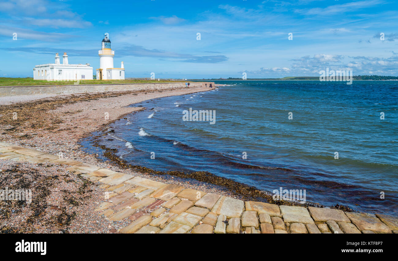 Chanonry Point, am Ende der Chanonry Ness, eine Landzunge bis in den Moray Firth zwischen Fortrose und Rosemarkie auf der Black Isle, Schottland Stockfoto