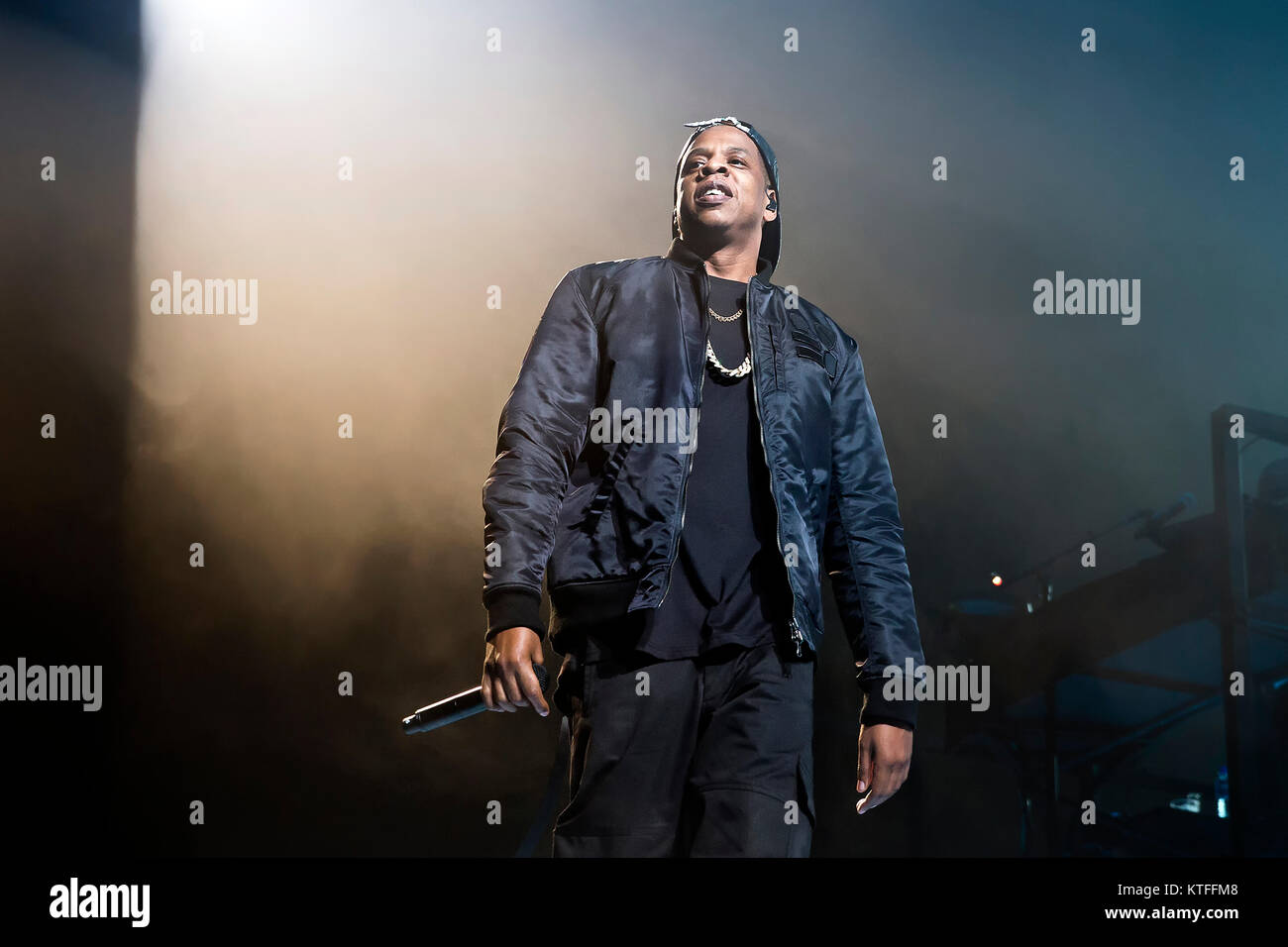 Der amerikanische Rapper, Produzent und Unternehmer Jay-Z führt ein Live Konzert in Sentrum Scene in Oslo. Norwegen, 23/10 2013. Stockfoto