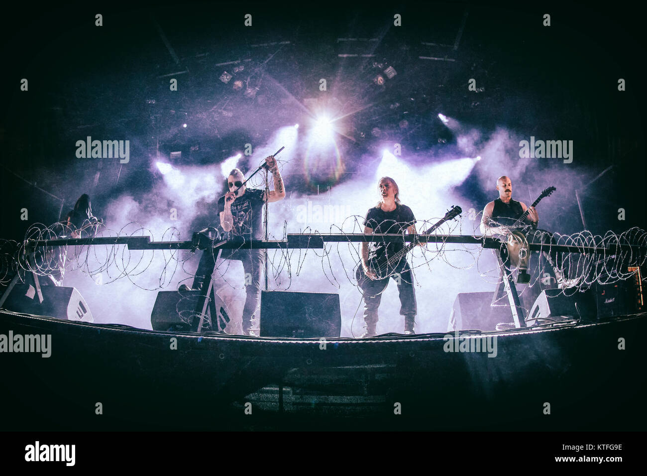 Die norwegische Black-Metal-Band Mayhem führt ein Live Konzert auf dem Sweden Rock Festival 2016. Schweden, 09.06 2016. Stockfoto