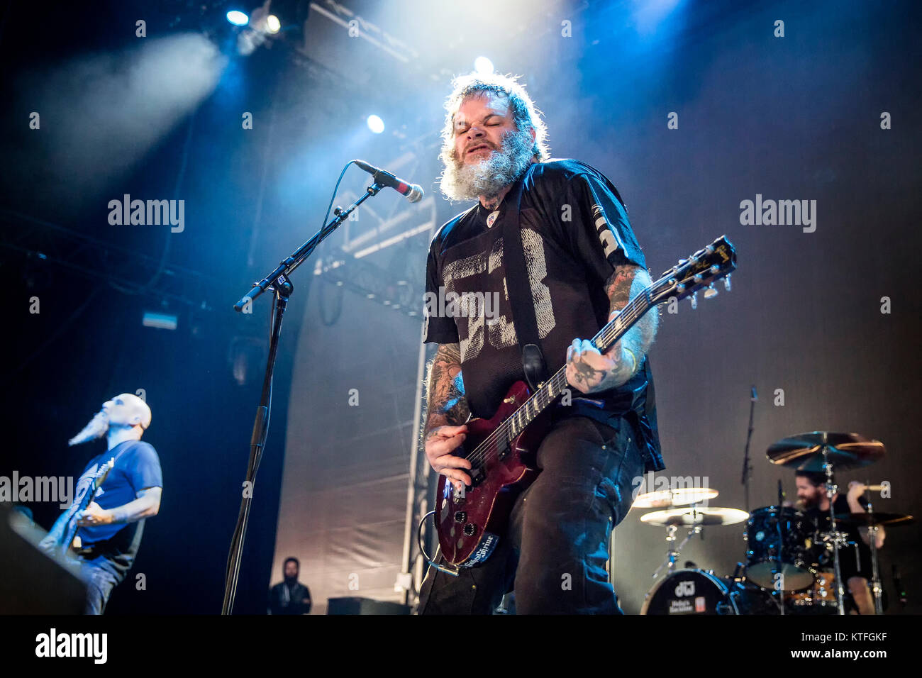 Die amerikanische nu-metal band Neurose führt ein Live Konzert in der norwegischen Musik Festival Øyafestivalen 2016 in Oslo. Hier Sänger und Gitarrist Scott Kelly ist sene live auf der Bühne. Norwegen, 13/08 2016. Stockfoto