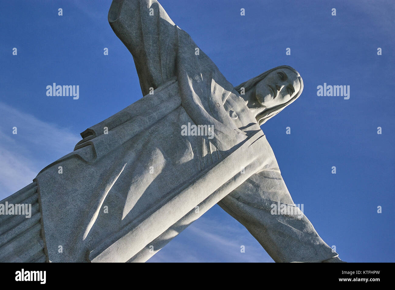 Eine Statue von Christus Erlöser auf Corcovado in Rio De Janeiro, Brasilien Stockfoto