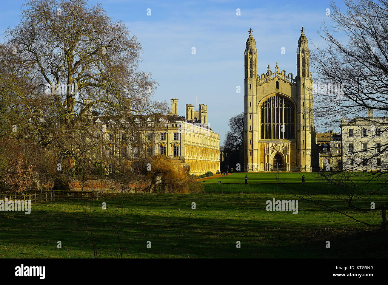 King's College, Cambridge, in der Woche vor Weihnachten Stockfoto