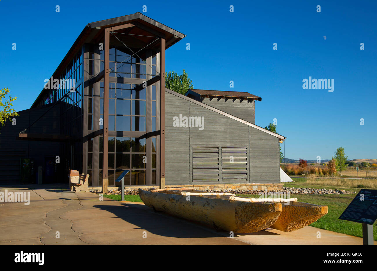 Besucherzentrum, pompeys Säule National Monument, Montana Stockfoto