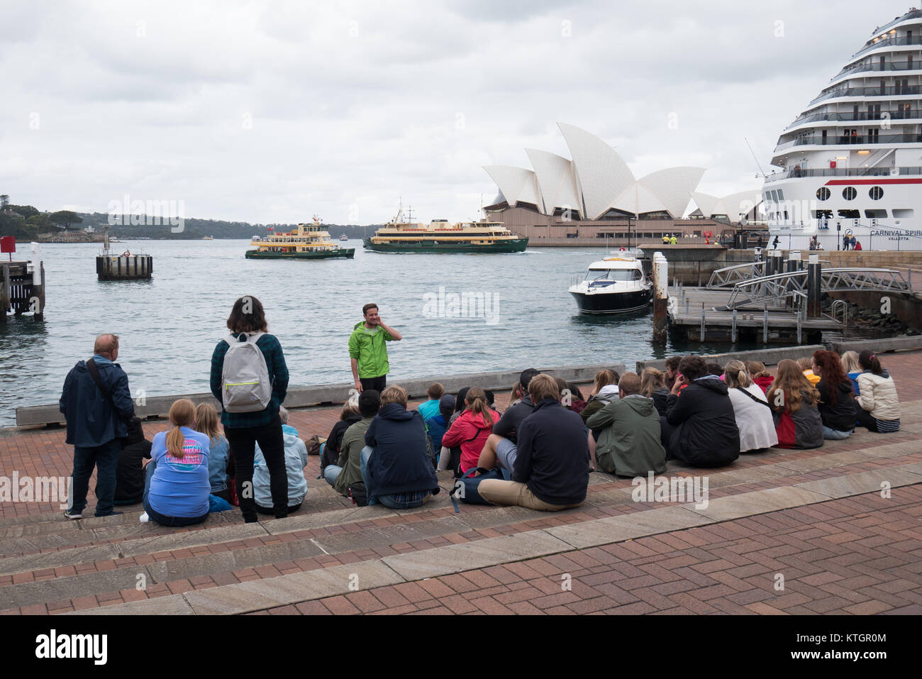 Sydney walking tour Gruppe Stockfoto