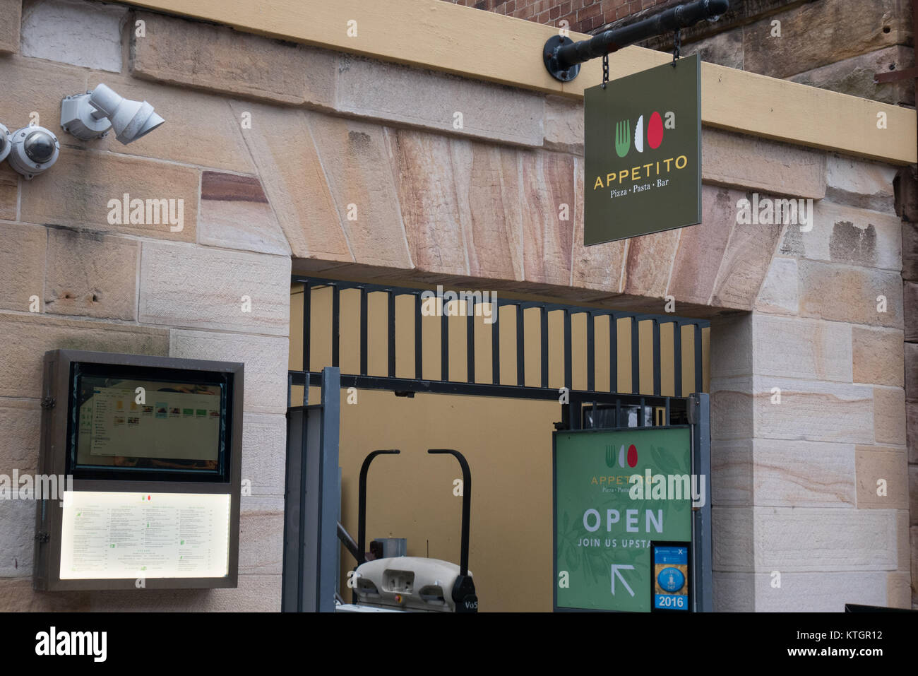 Italienisches Restaurant in Sydney Stockfoto