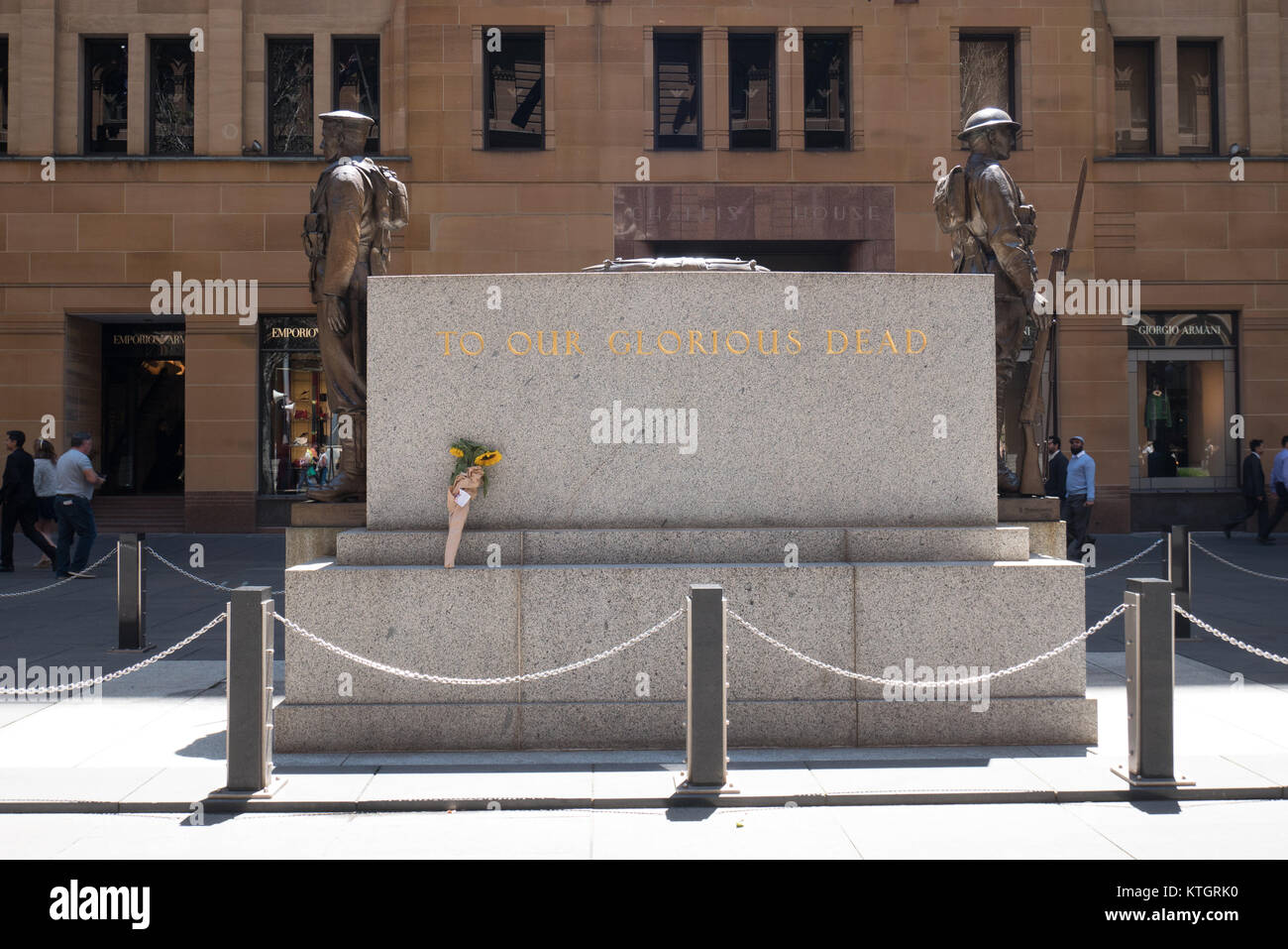 Weltkrieg ein Denkmal am Martin Place Sydney Stockfoto