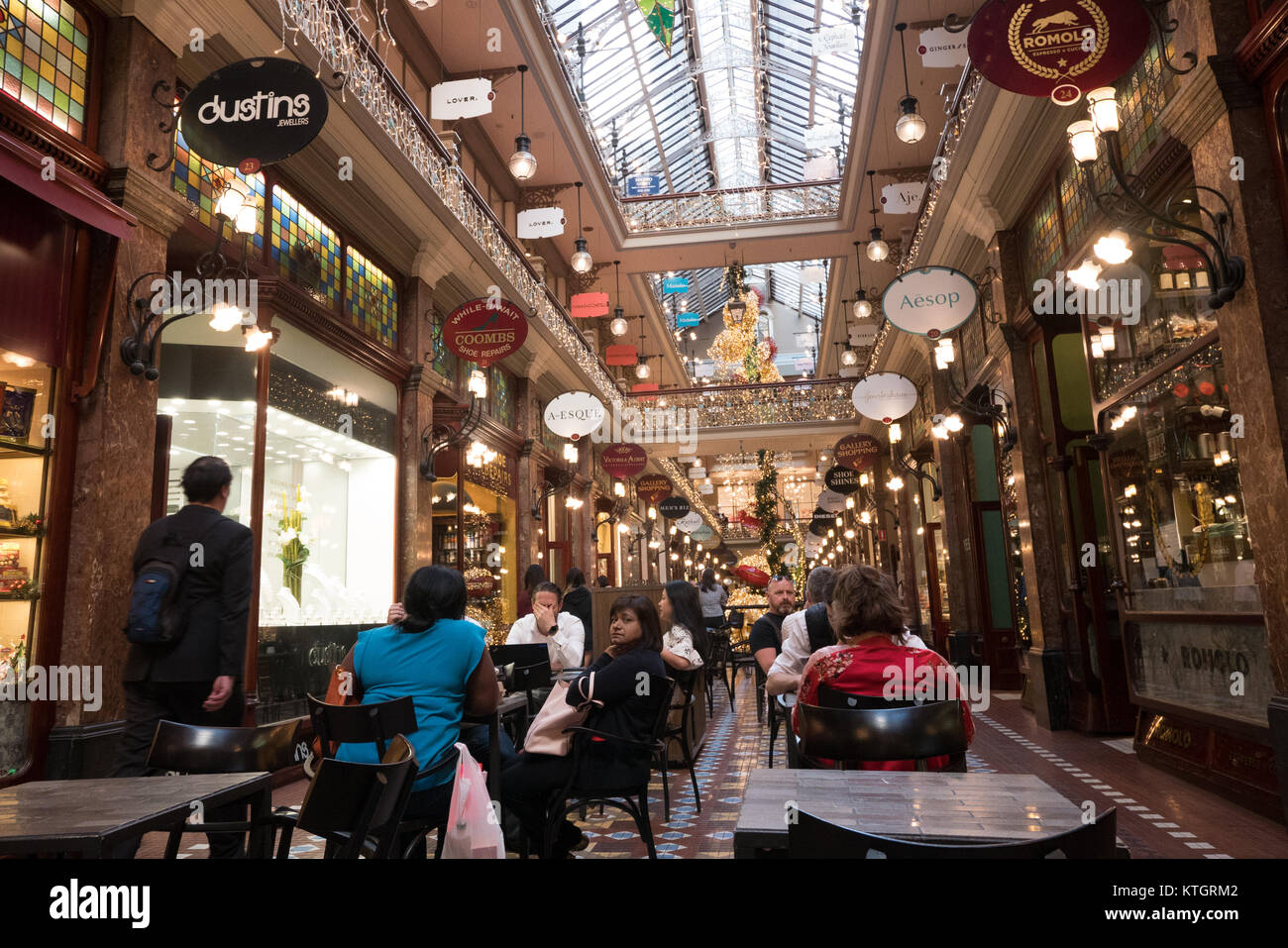 Strand Arcade ist ein historisches Einkaufszentrum in Sydney Stockfoto