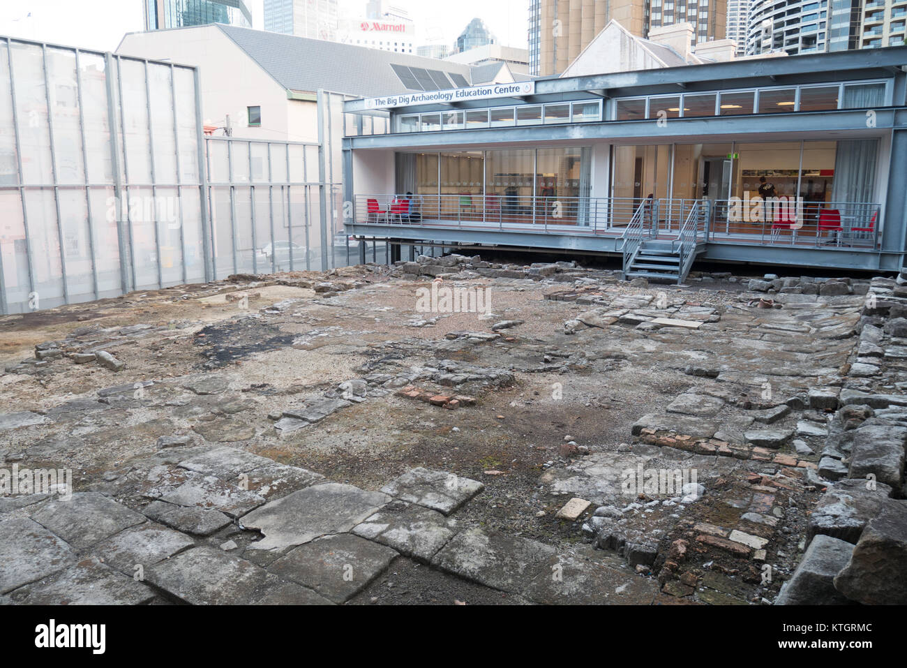 Die Big Dig Archäologie Website in Sydney Stockfoto
