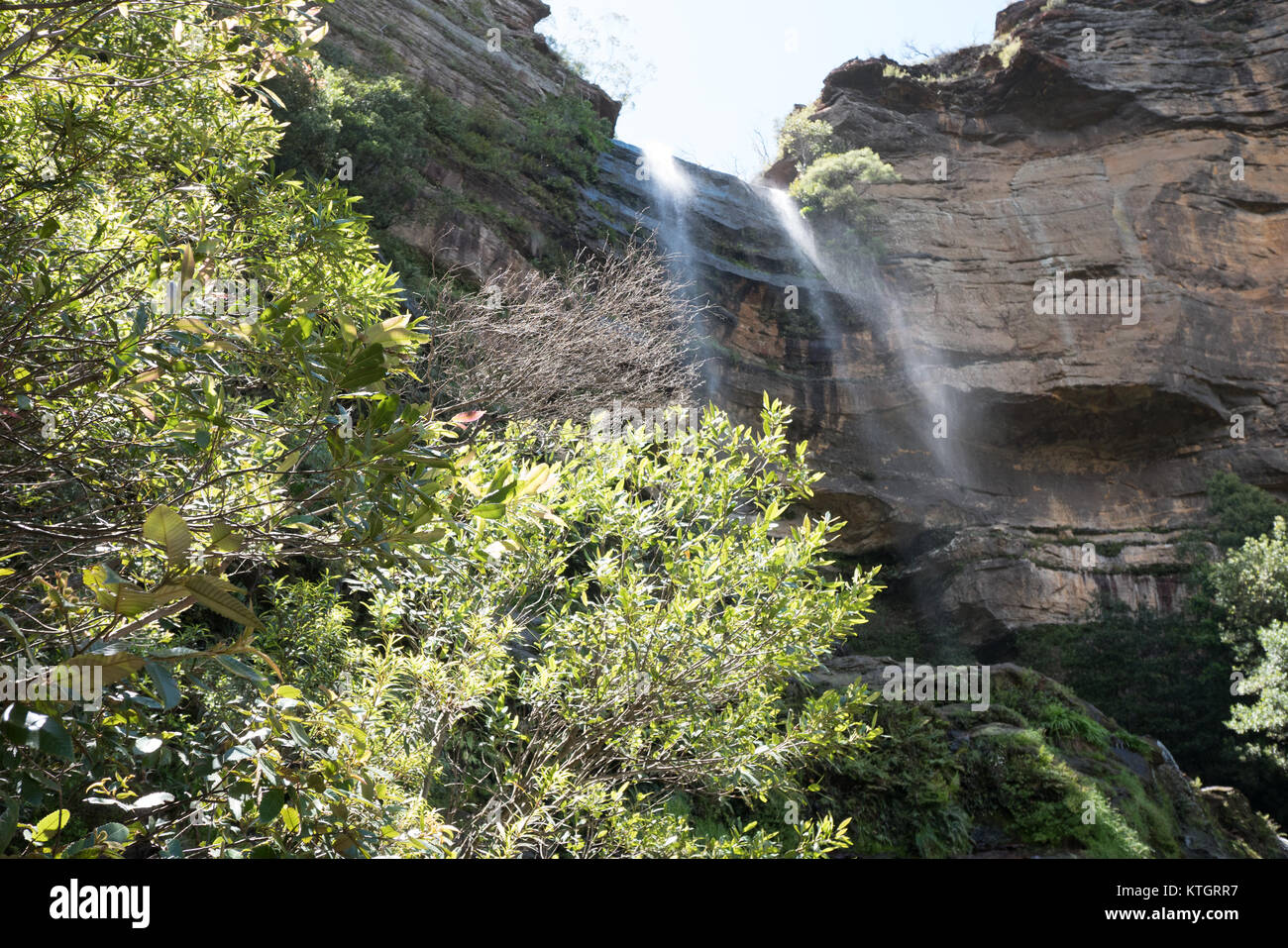 Katoomba Wasser fallen in Australien Stockfoto