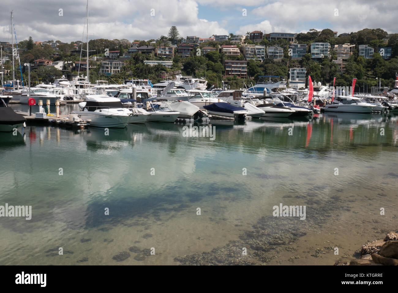 Sauberes Wasser vorne in Sydney Stockfoto