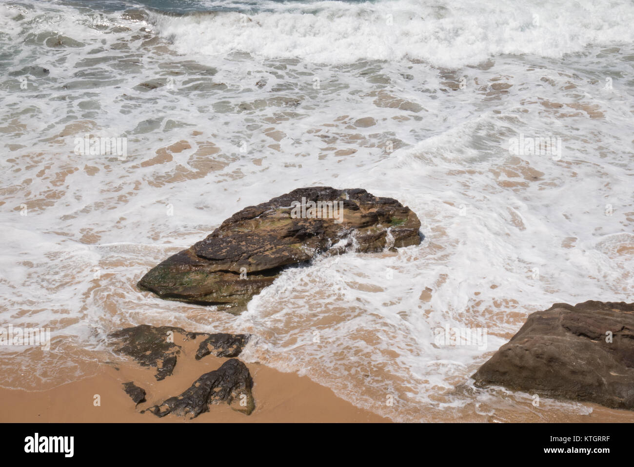 Sydney Natur Wasser wave Blue Water Sky rock Cliff Stockfoto