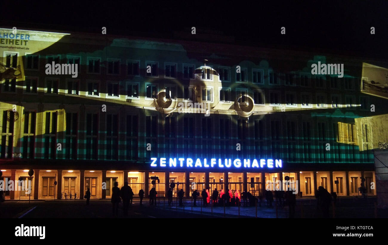 Der Flughafen Berlin Tempelhof, einst einer der größten und ...
