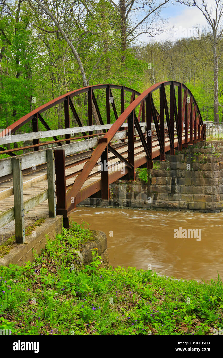 Lock 29, Penninsula, Cuyahoga Valley National Park, Brecksville, Ohio, USA Stockfoto