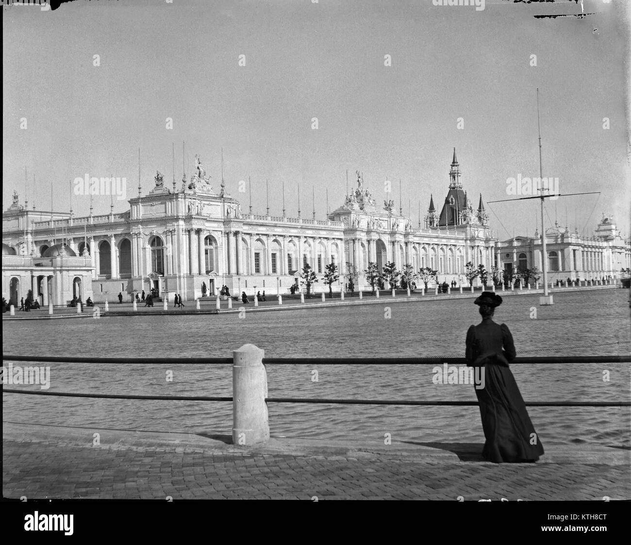 Landwirtschaft Gebäude am Transport und International Exposition. Diese weltweit Messe war in Omaha, Nebraska vom 1. Juni bis zum 1. November 1898 statt. Bild vom Original kamera Nitrat negativ. Stockfoto