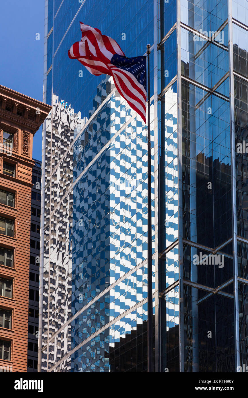 Wolkenkratzer, Federal Plaza, Chicago, Illinois Stockfoto