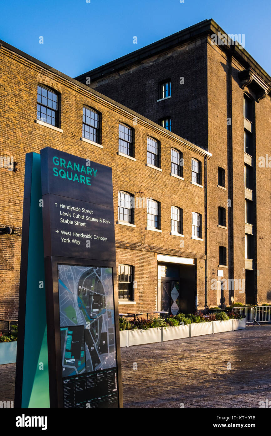 Die Stadterneuerung von Industriebrachen in King's Cross, Stadtteil Camden, London, England, Großbritannien Stockfoto Die Stadterneuerung von Industriebrachen in King's Cross, Stadtteil Camden, London, England, Großbritannien Stockfoto