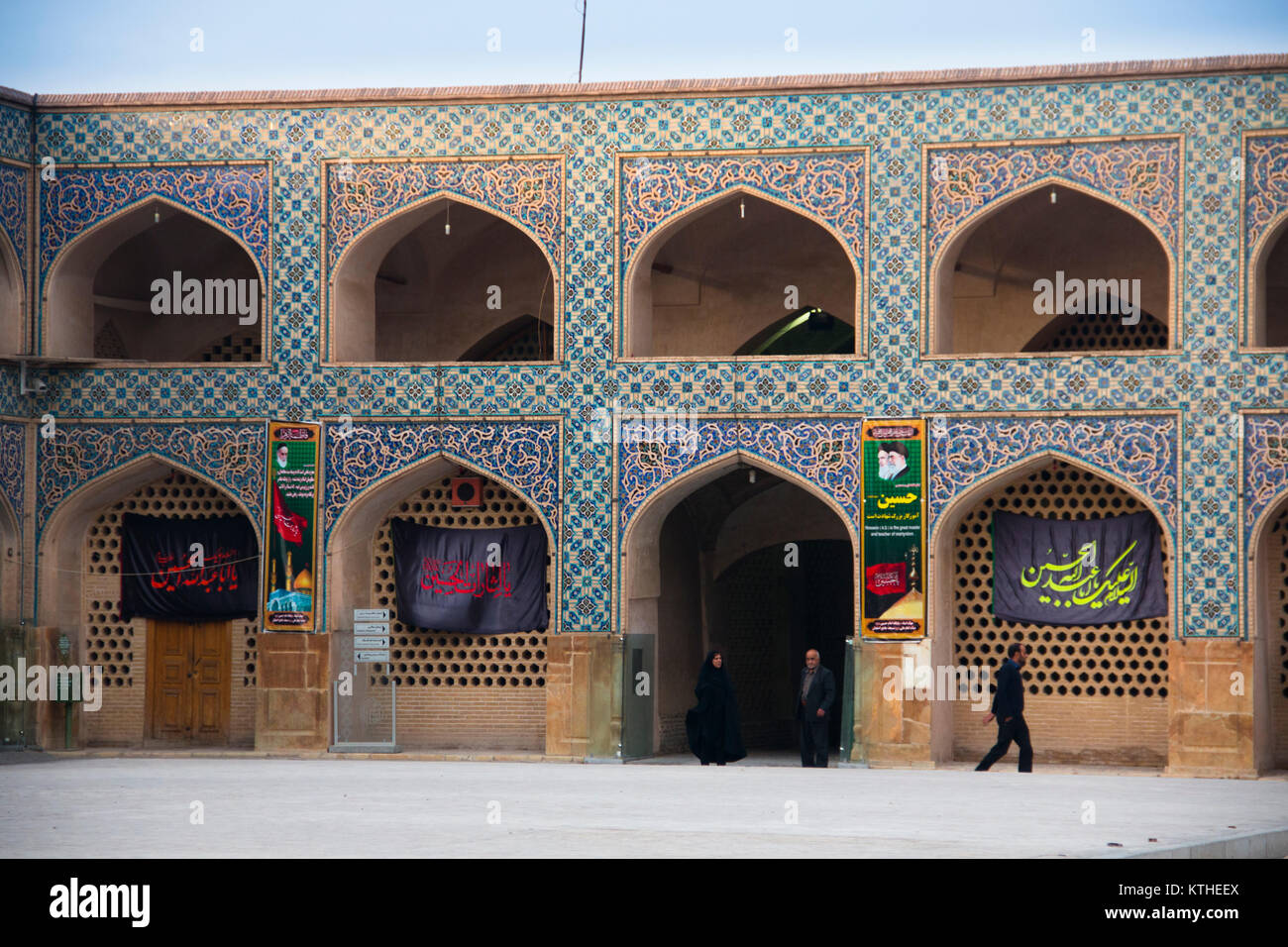 ISFAHAN, IRAN - NOVEMBER 2017: Die Jameh Moschee ist die größte und wichtigste Moschee Isfahan im Iran Stockfoto