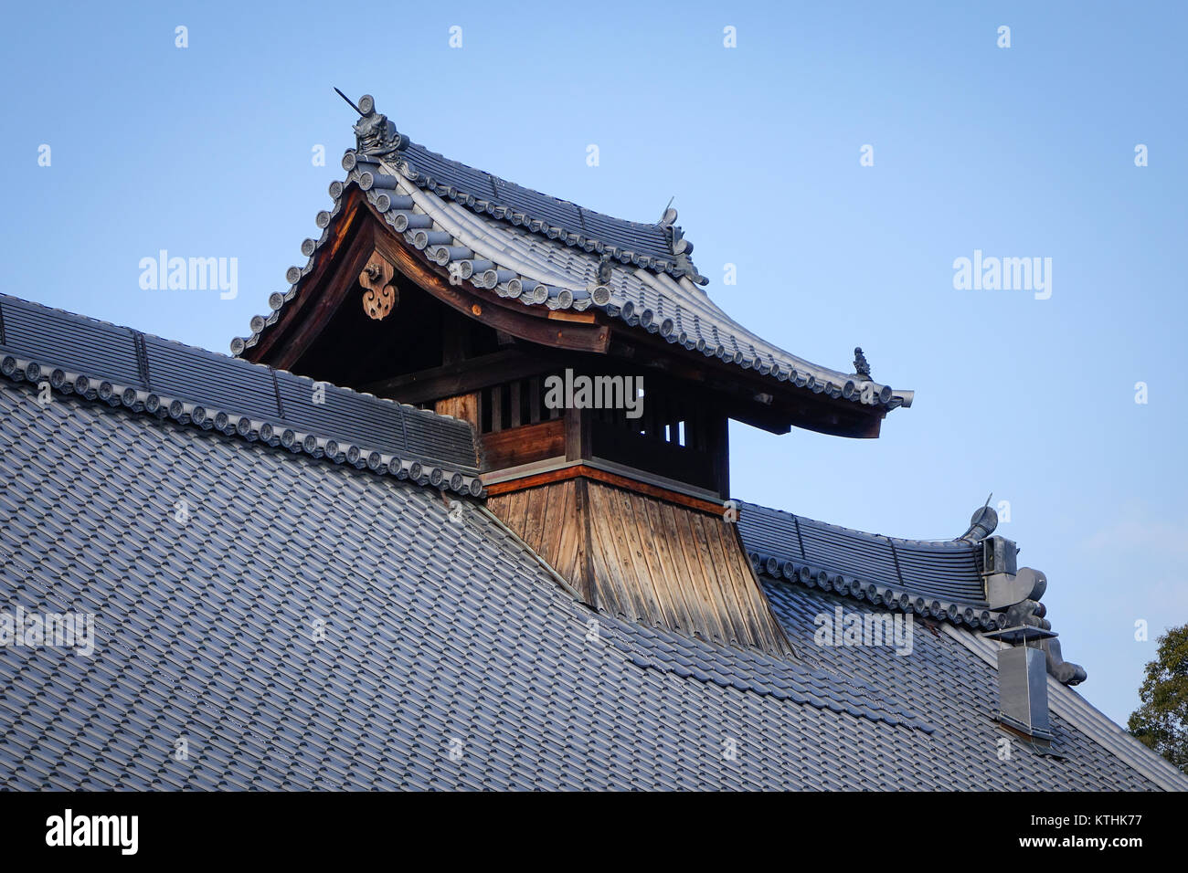 Teil einer alten Tempel in der Innenstadt in Kyoto, Japan. Stockfoto