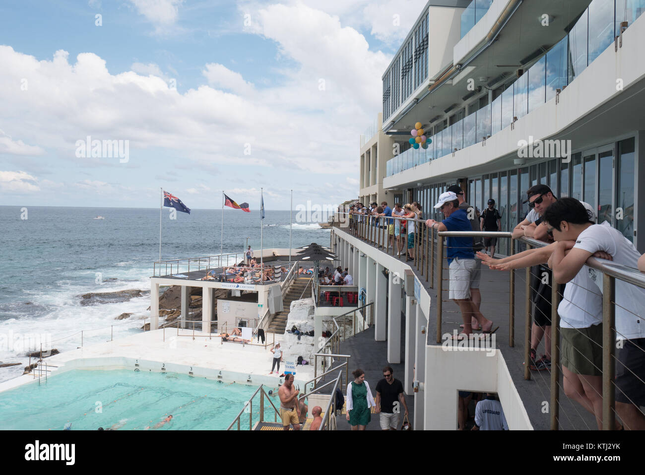 Sydney Bondi beach Eisberg Restaurant Stockfoto
